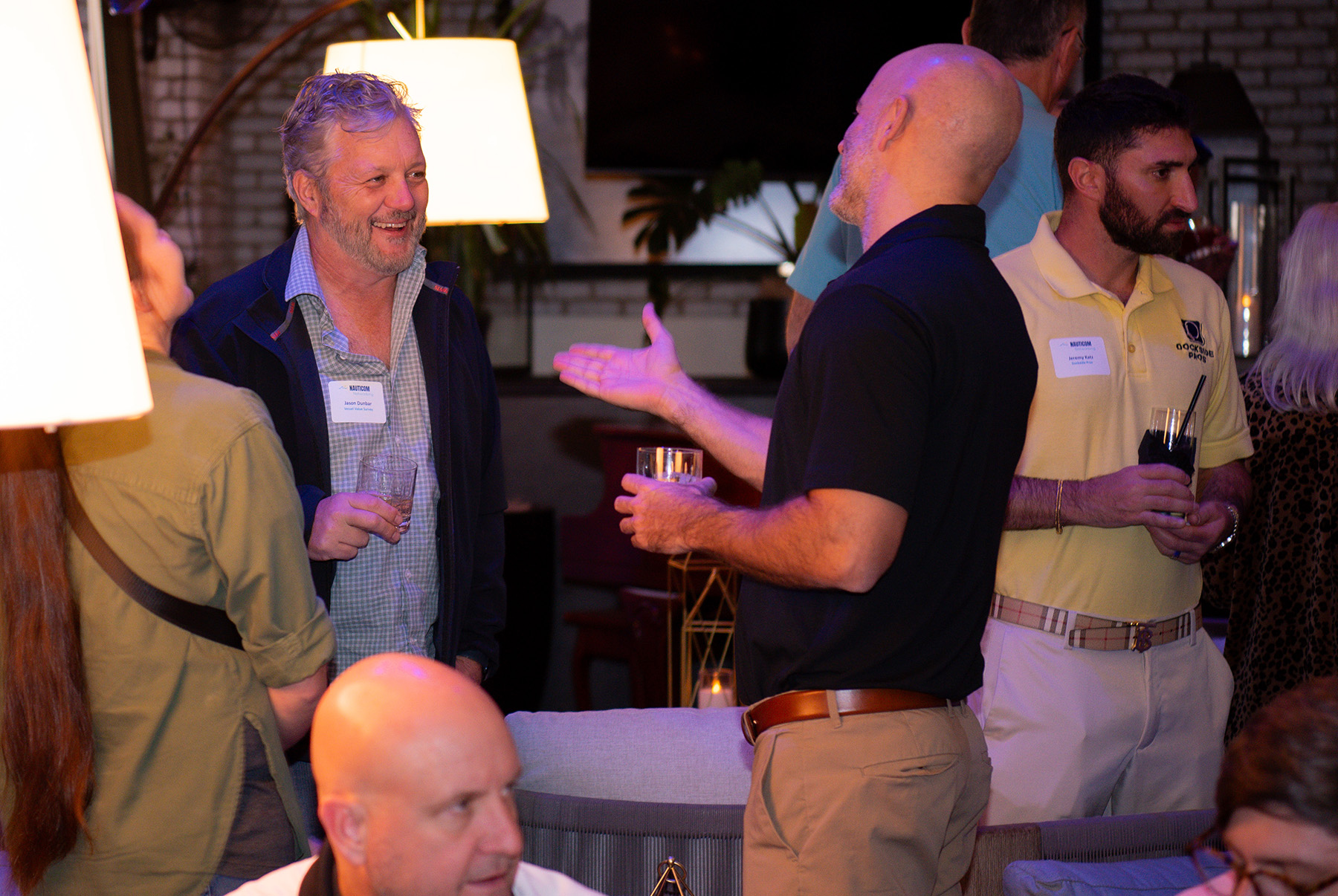 Jason Dunbar and Sam Stark talking at NautiCom Networker<br />
