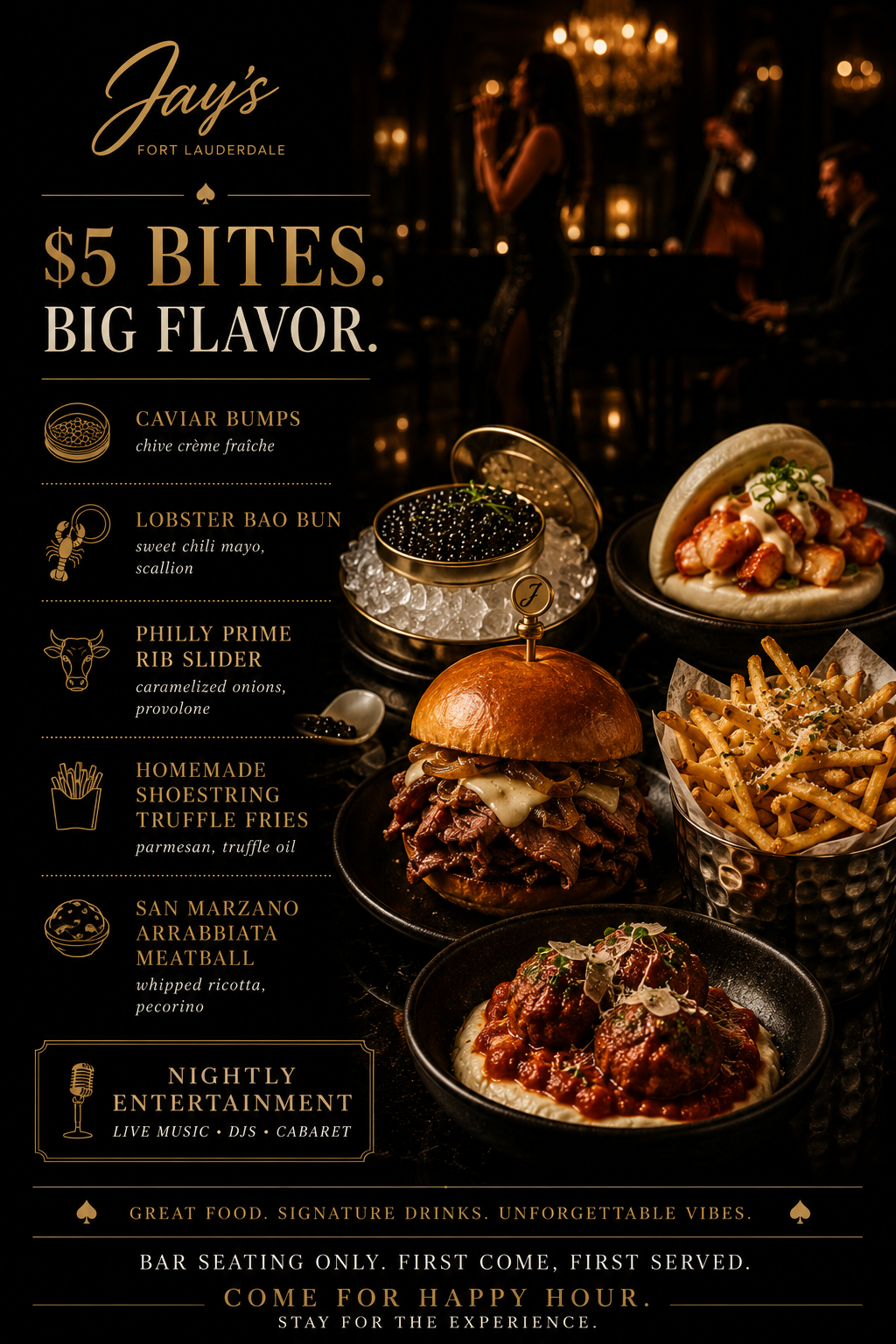$5 Bites Flyer at Jays