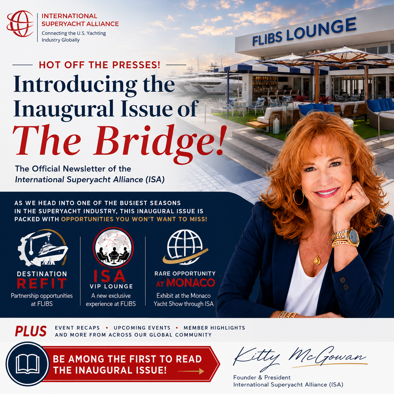 Flyer promoting The Bridge Newsletter