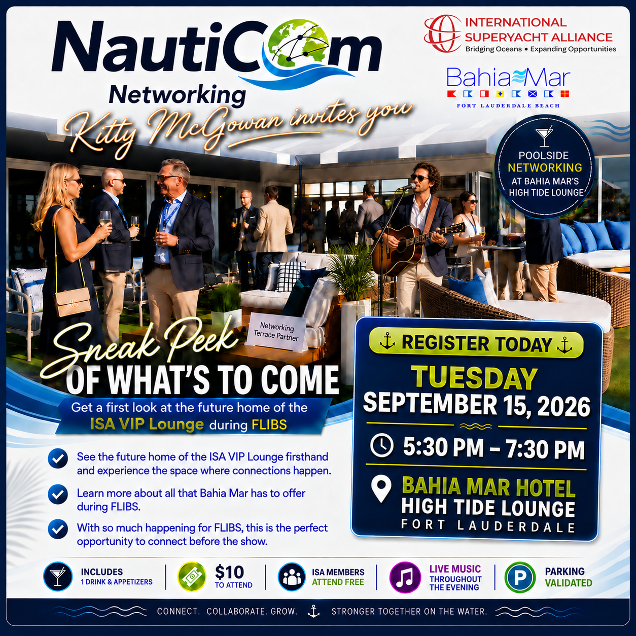 NautiCom Networker Flyer - Bahia Mar 9-15-26